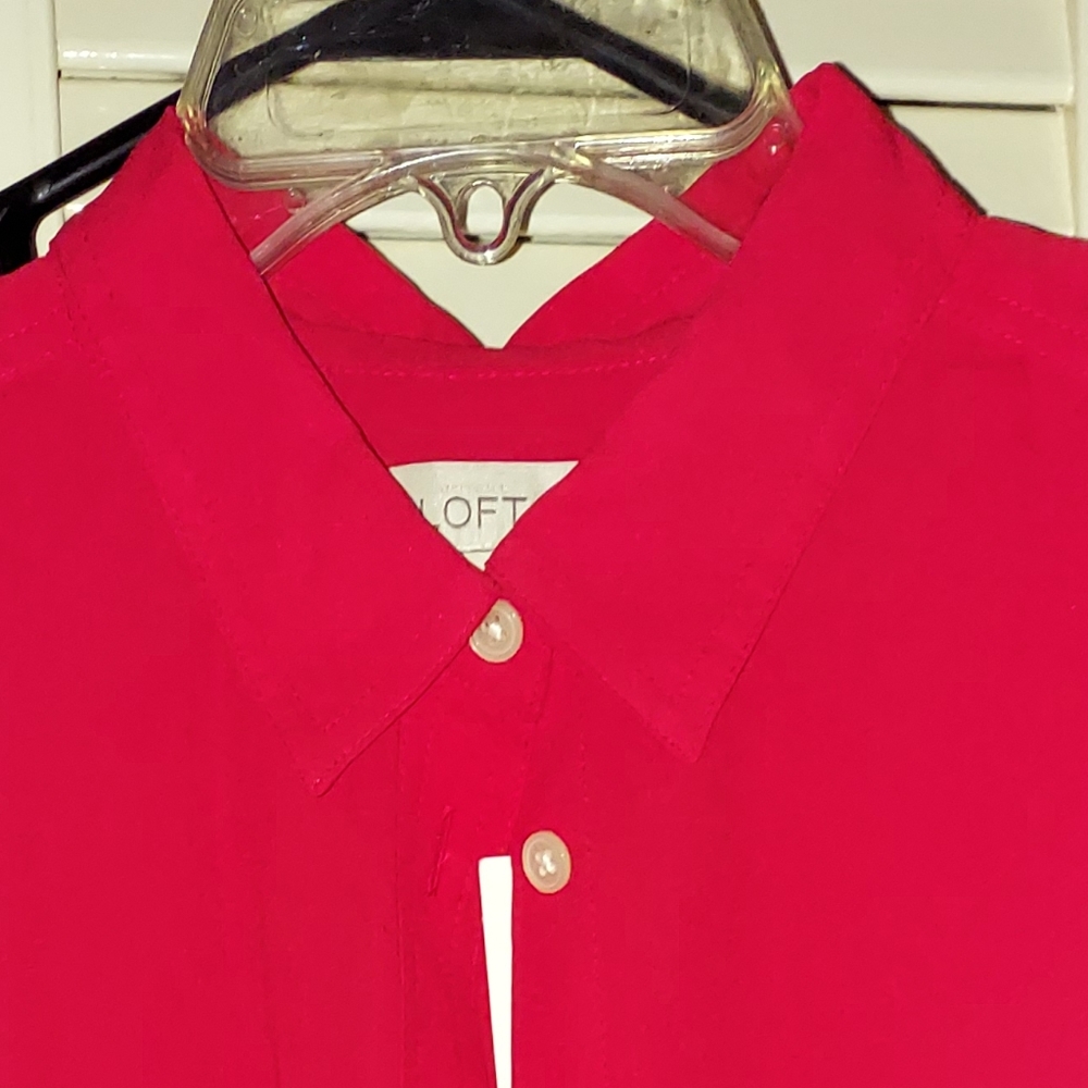 Loft Red blouse